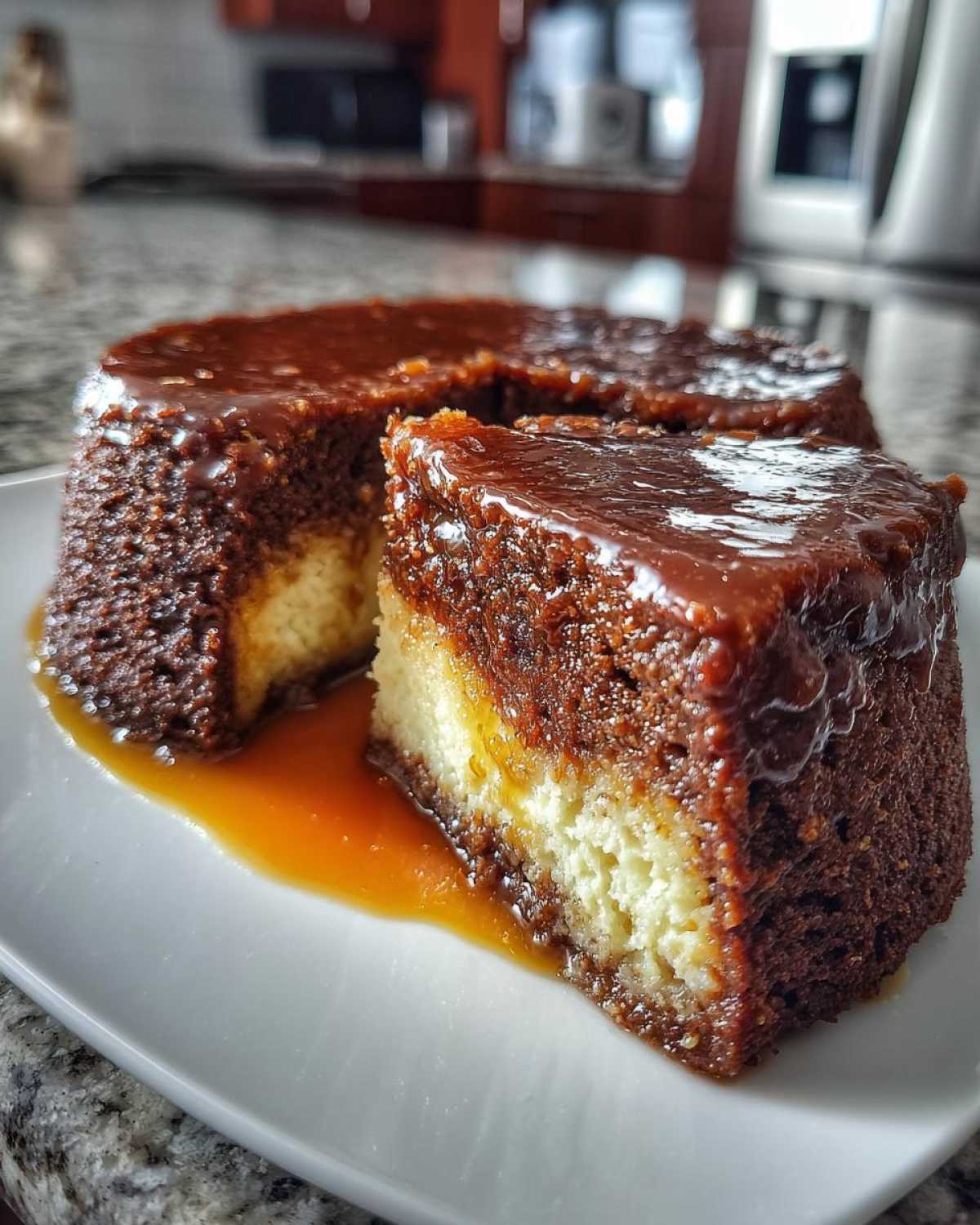 Chocoflan (Impossible Cake) - detail 4