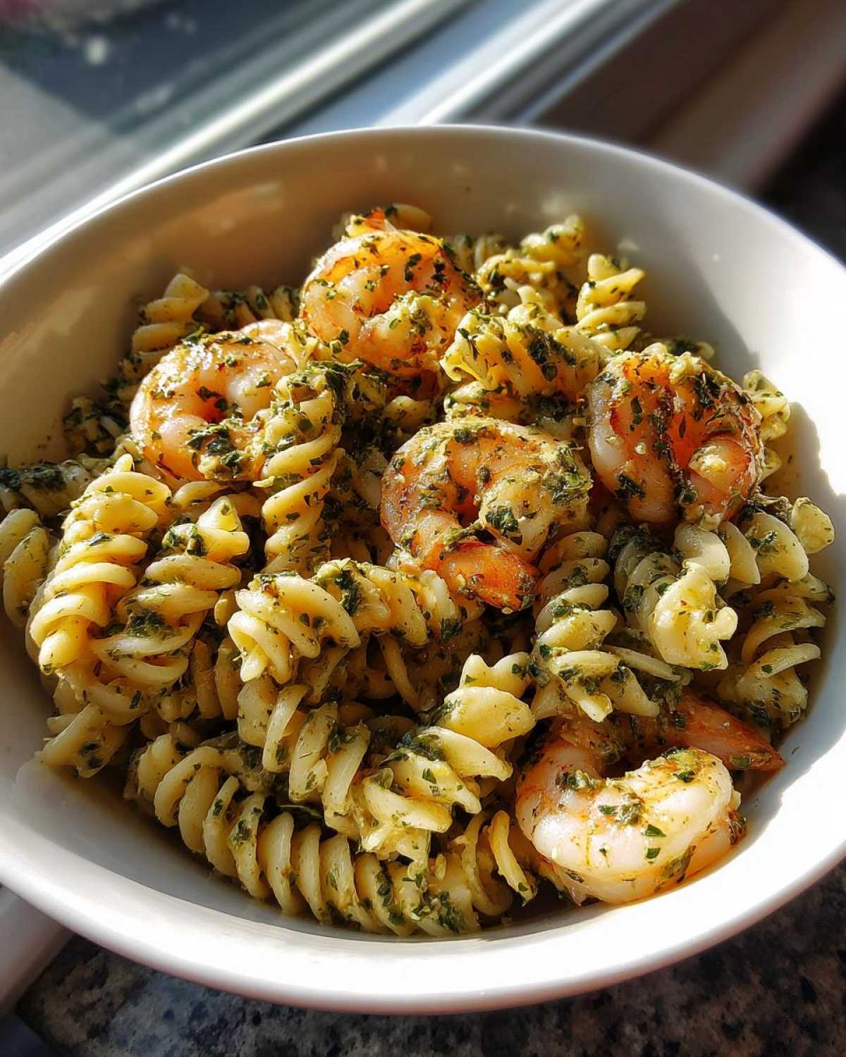 Cold Shrimp Pasta Salad with Herbs - detail 2