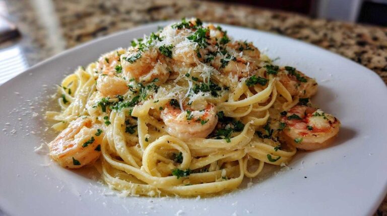 Creamy Lemon Shrimp Pasta