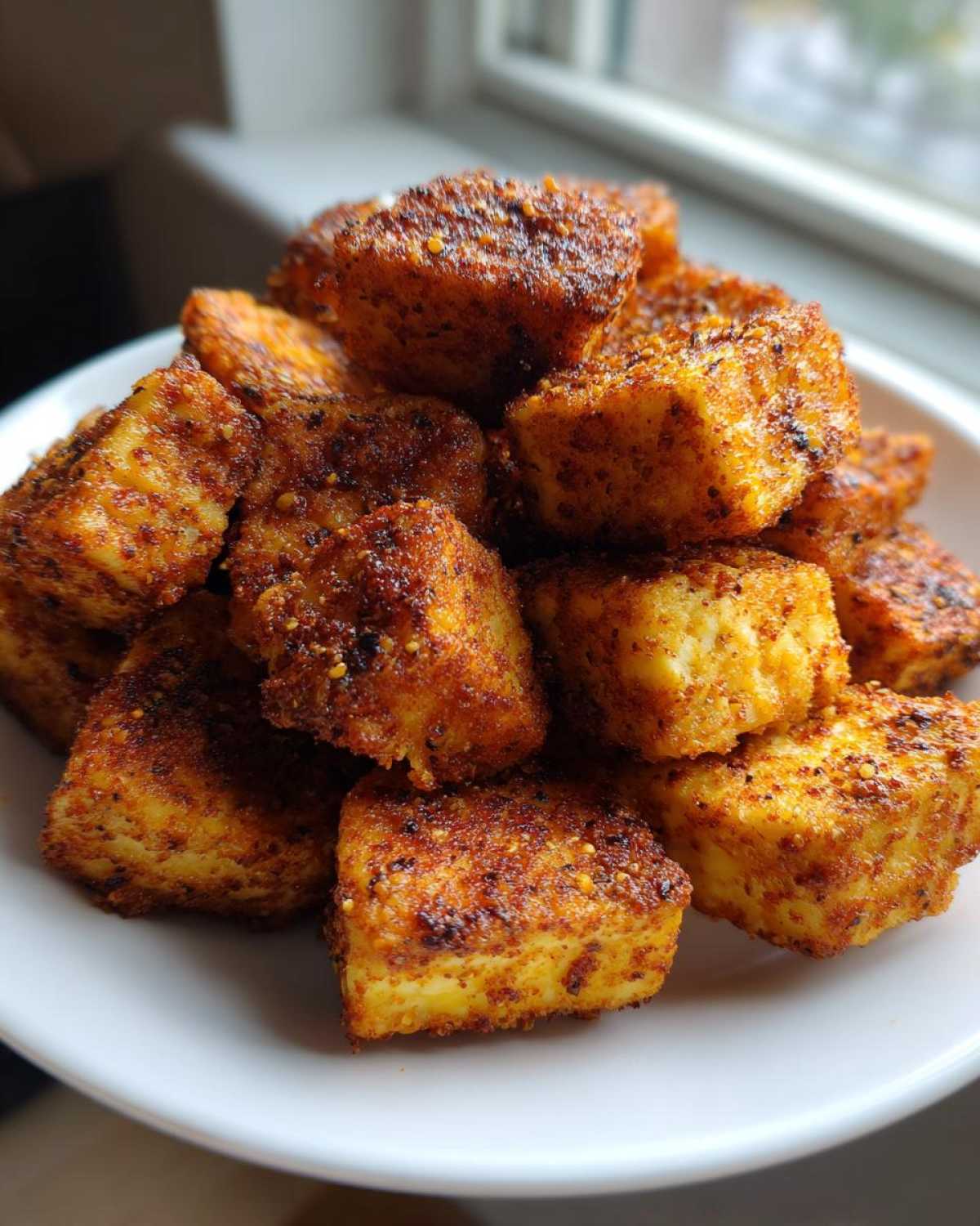 Crispy Cajun Tofu Bites - Air Fryer Recipe - detail 1