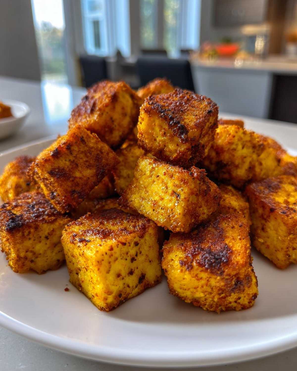 Crispy Cajun Tofu Bites - Air Fryer Recipe - detail 3