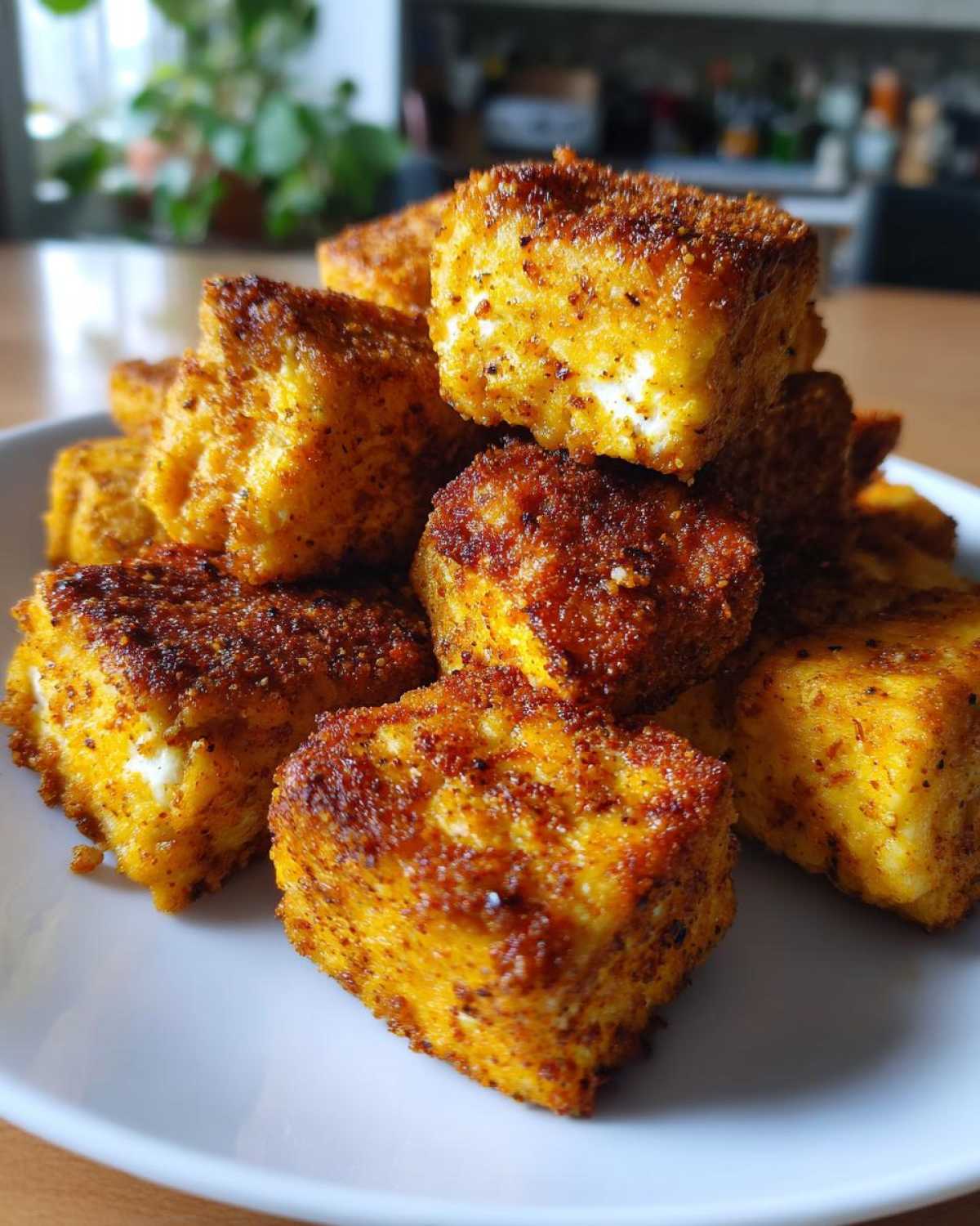 Crispy Cajun Tofu Bites - Air Fryer Recipe - detail 4