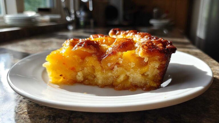 Easy Skillet Peach Cobbler