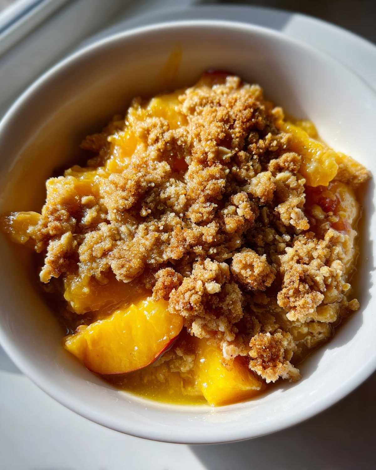 Ginger Cardamom Peach Crisp - detail 3