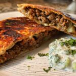 Grilled Arayes With Creamy Cucumber Salad