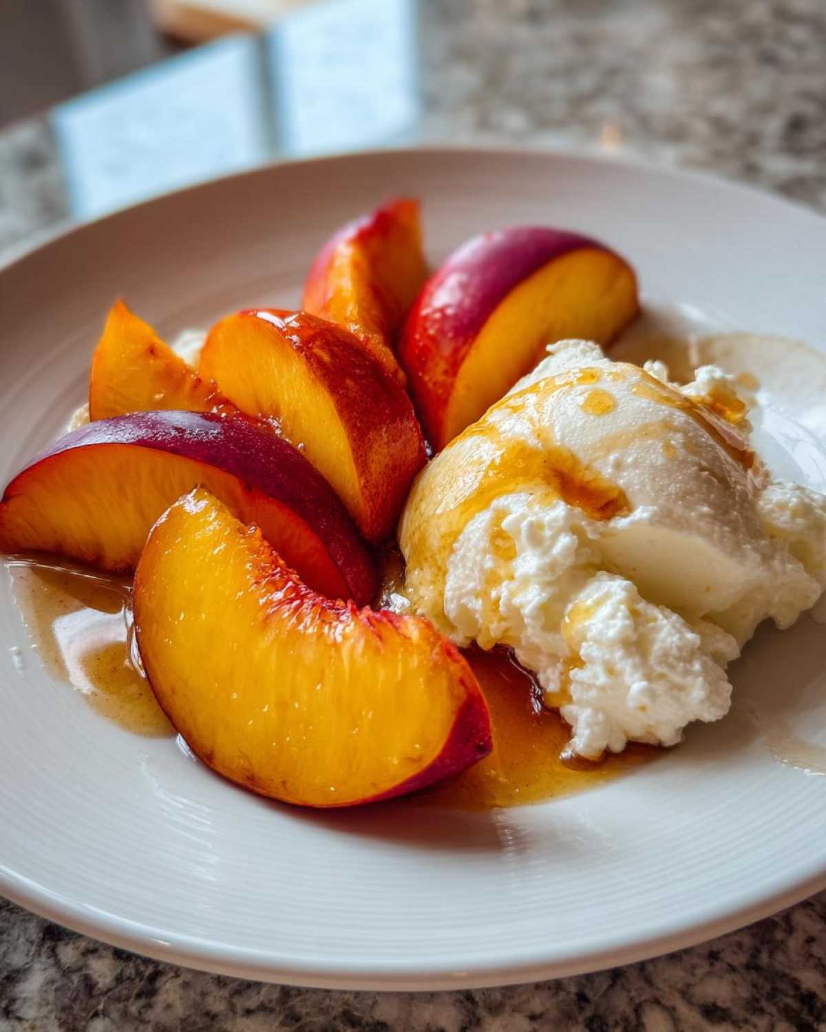 Nectarines with Honey-Kissed Cottage Cheese - detail 2