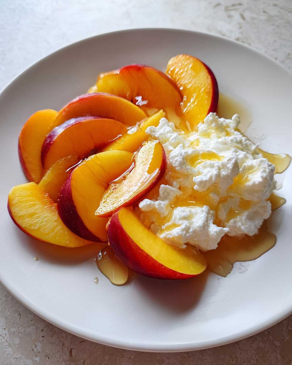 Nectarines with Honey-Kissed Cottage Cheese - detail 3