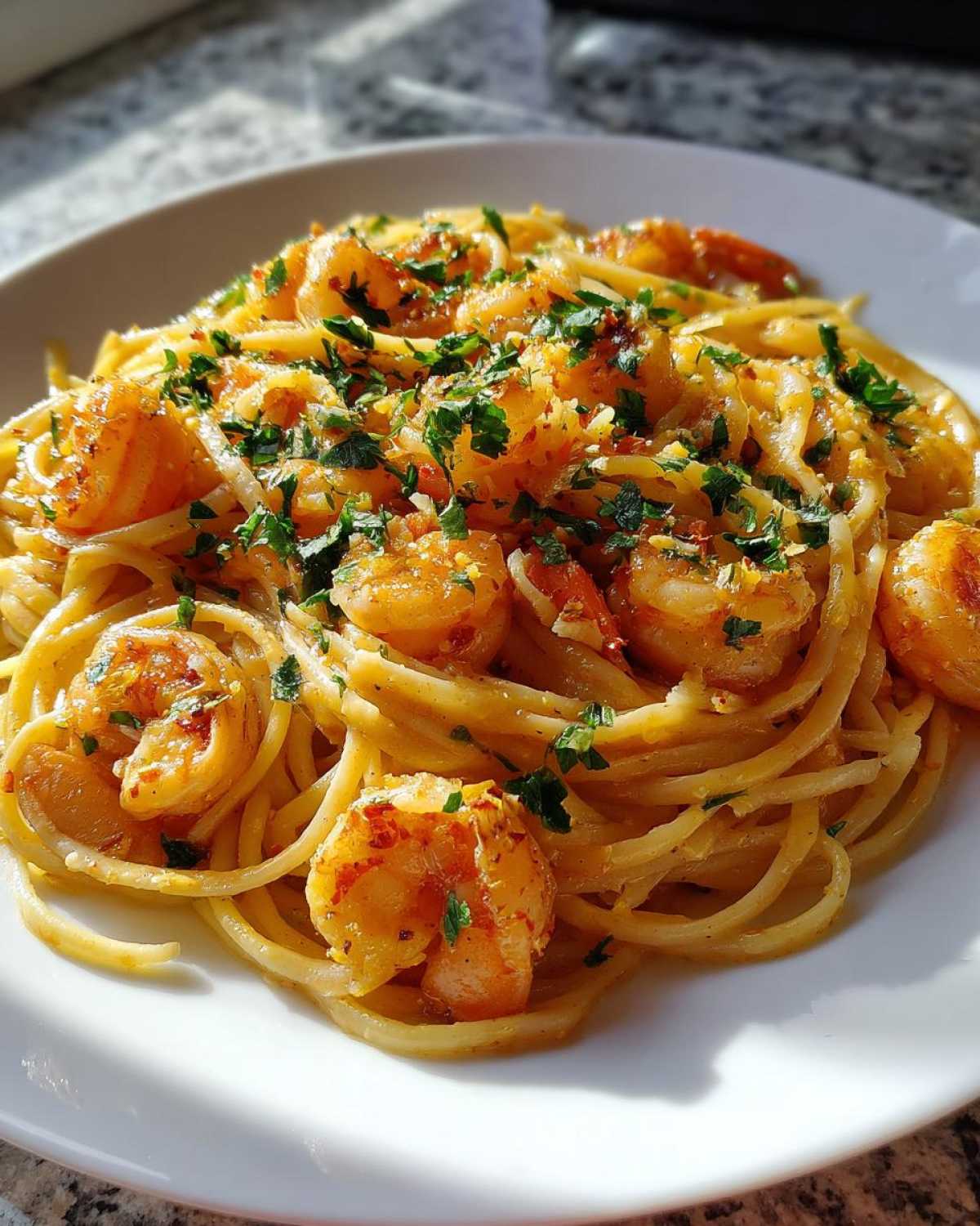 One-Pot Lemon Garlic Shrimp Pasta - detail 2