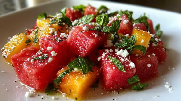 Peach Salad Watermelon Recipe