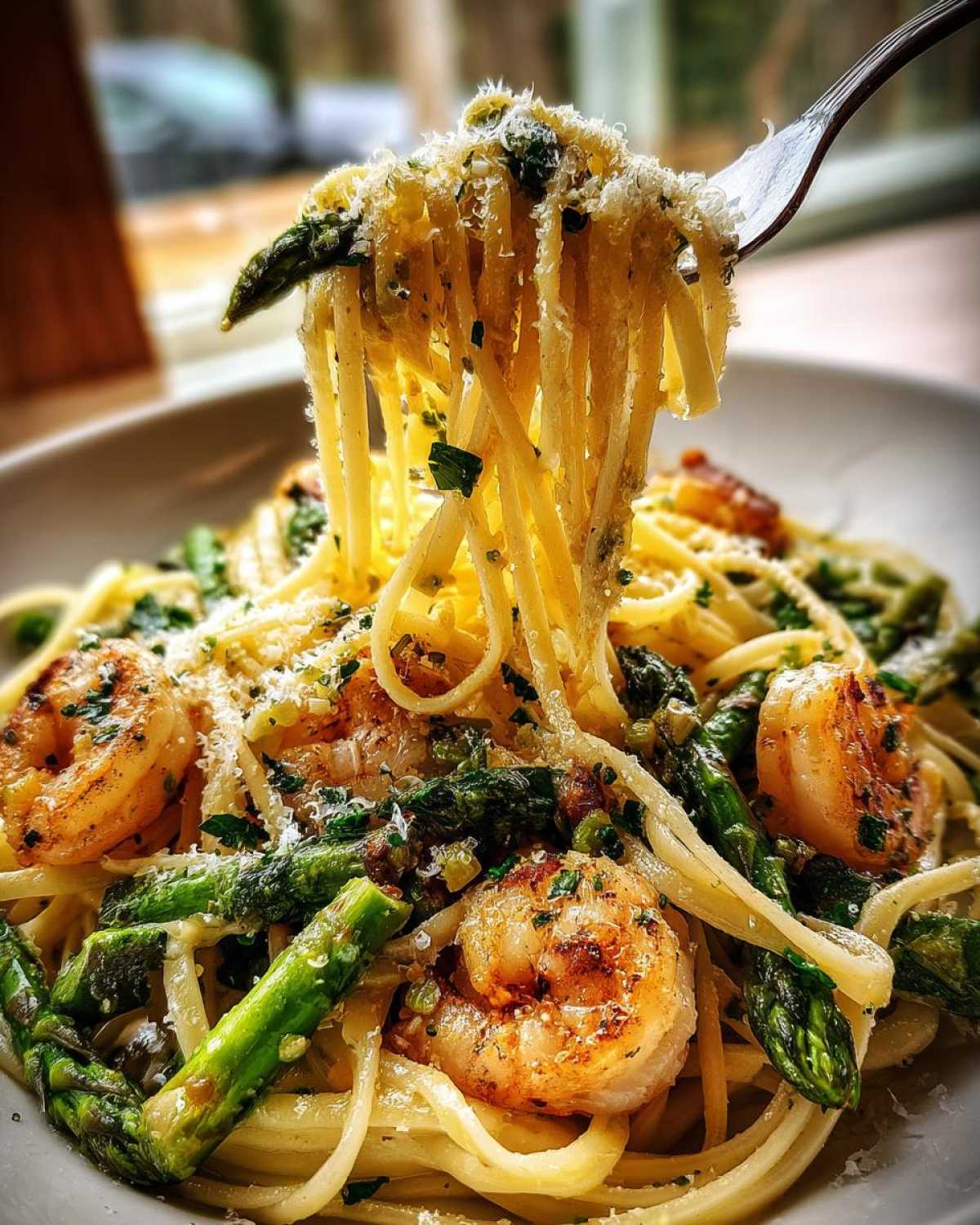 Shrimp Asparagus Pasta Primavera - detail 4