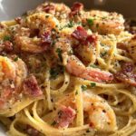 Shrimp Carbonara Pasta