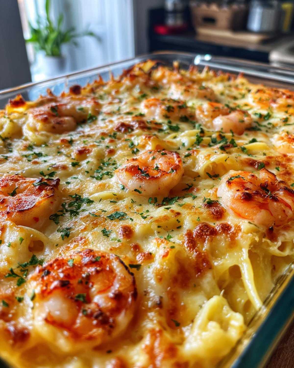 Shrimp Scampi Pasta Bake with Cheese - detail 1