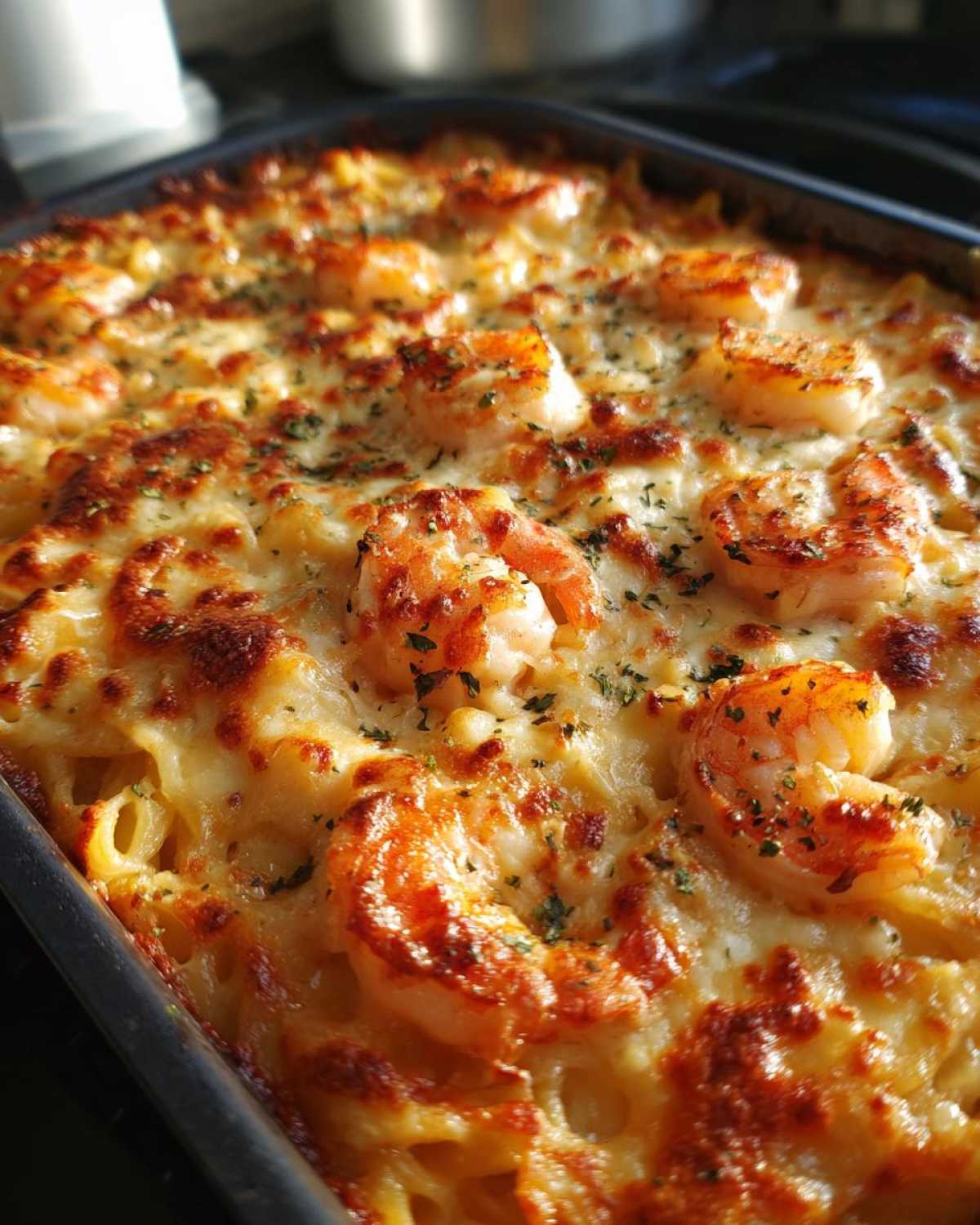 Shrimp Scampi Pasta Bake with Cheese - detail 4