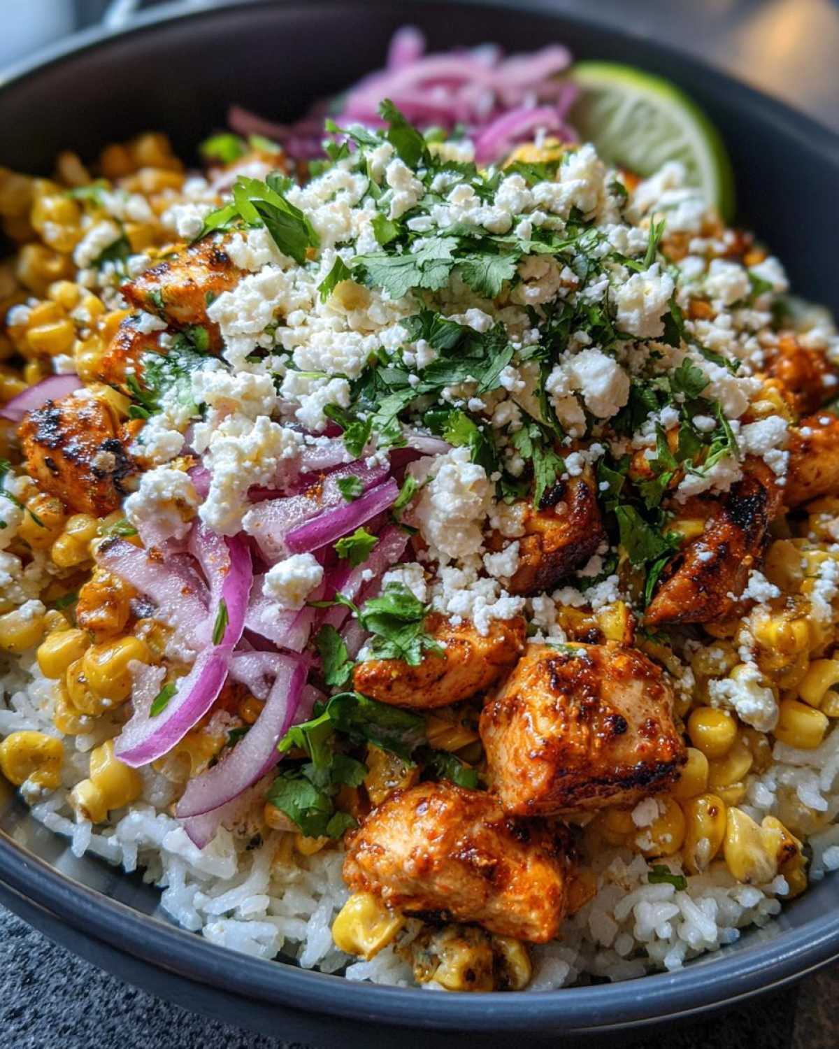 Street Corn Chicken Bowl Recipe - detail 4