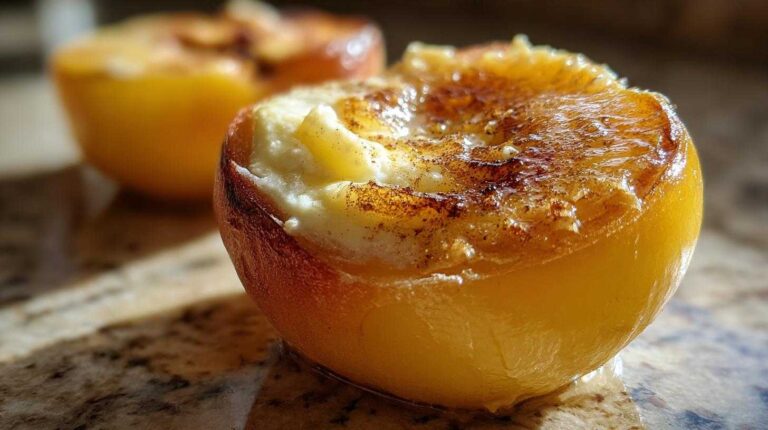Stuffed Baked Peaches with Mascarpone