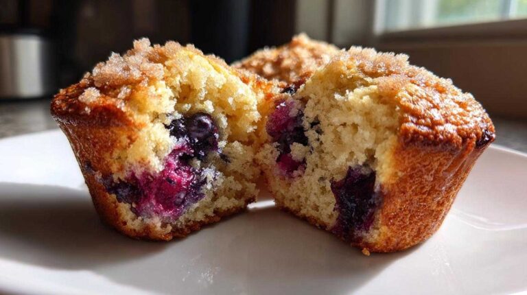 Summer Baked Blueberry Muffins