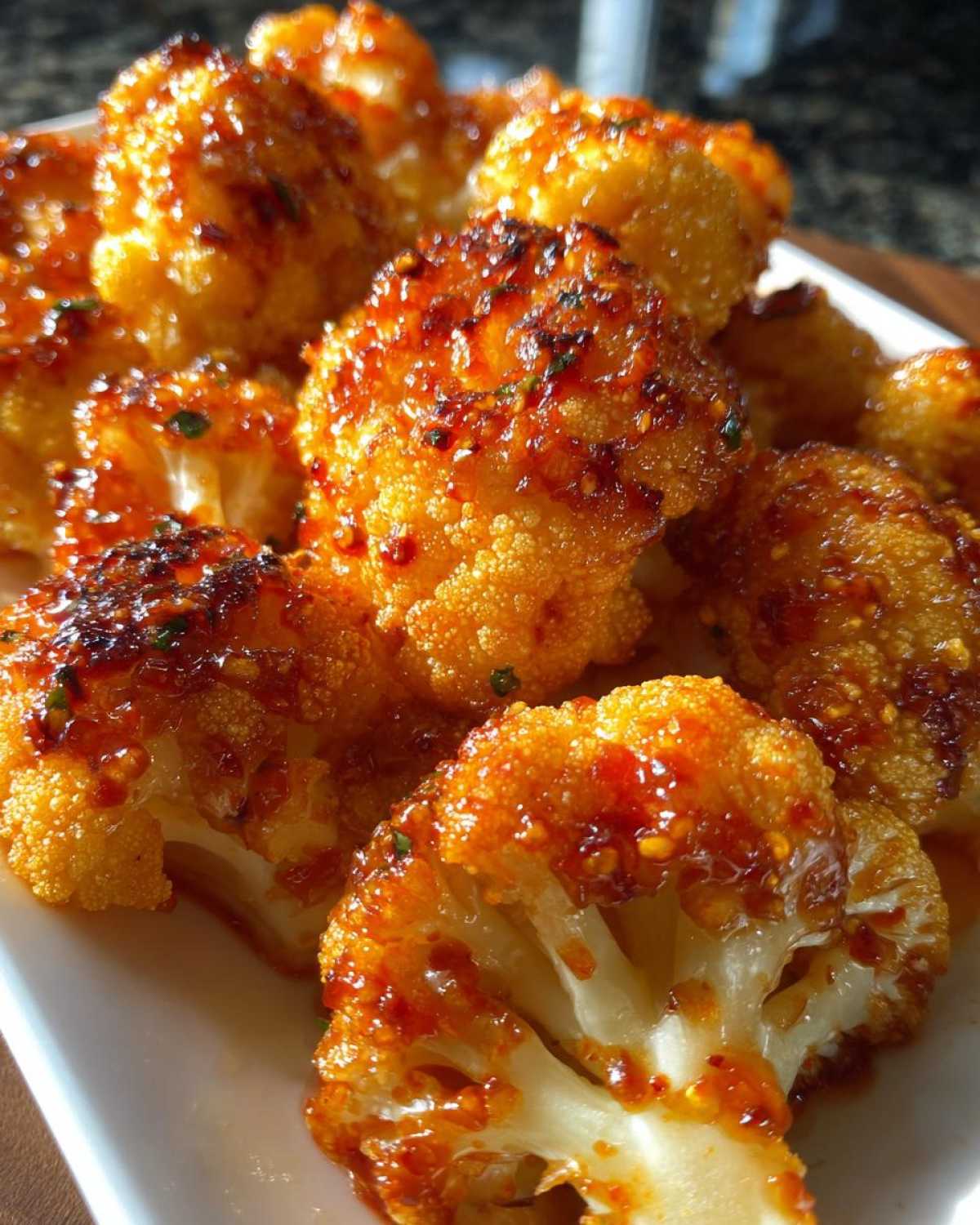 Sweet and Spicy Baked Cauliflower - detail 3