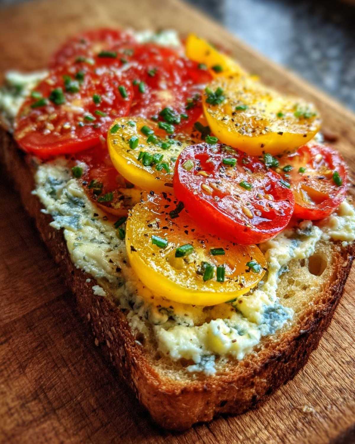 Tomato Toast With Blue Cheese Butter - detail 2