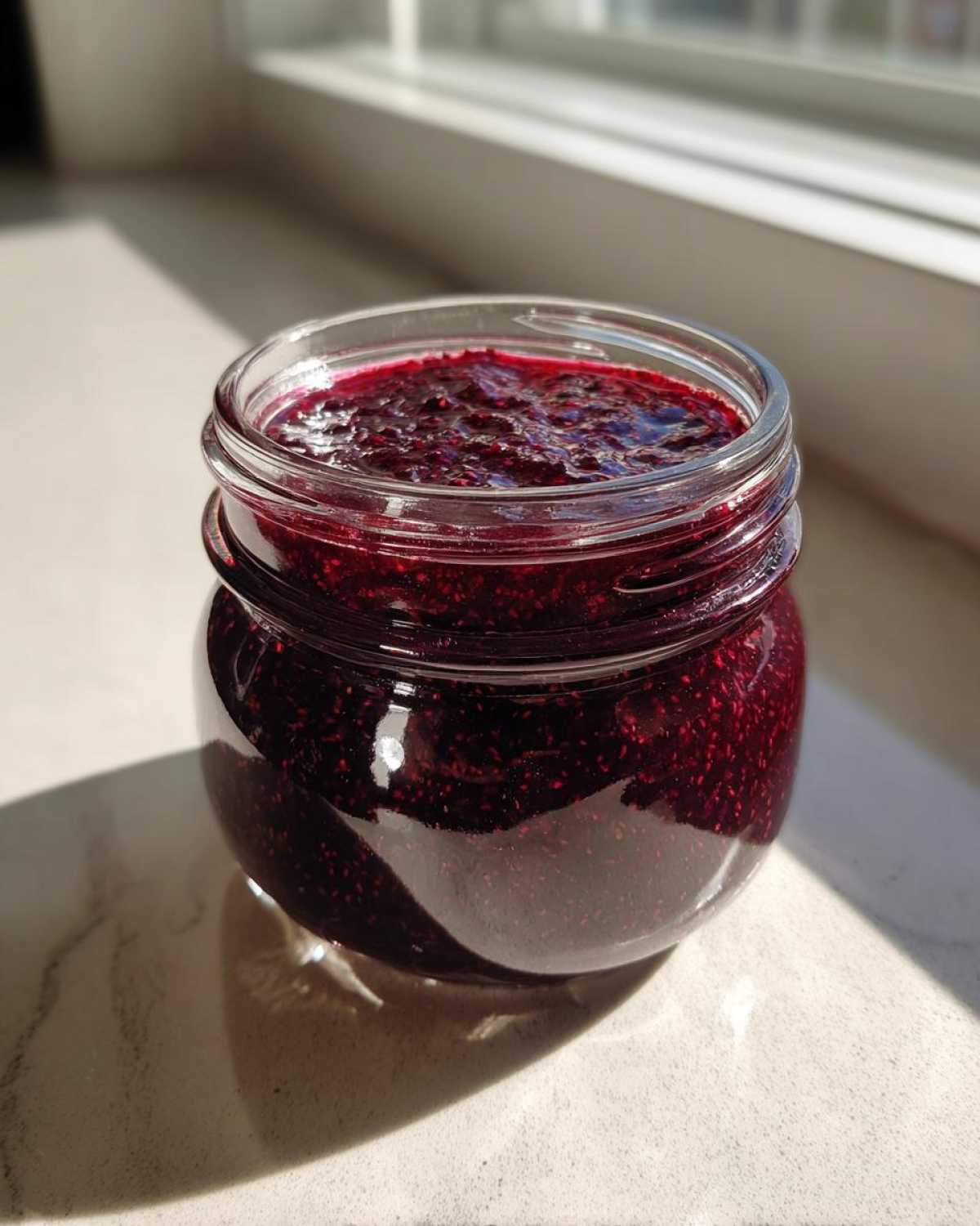 black raspberry jam - detail 2