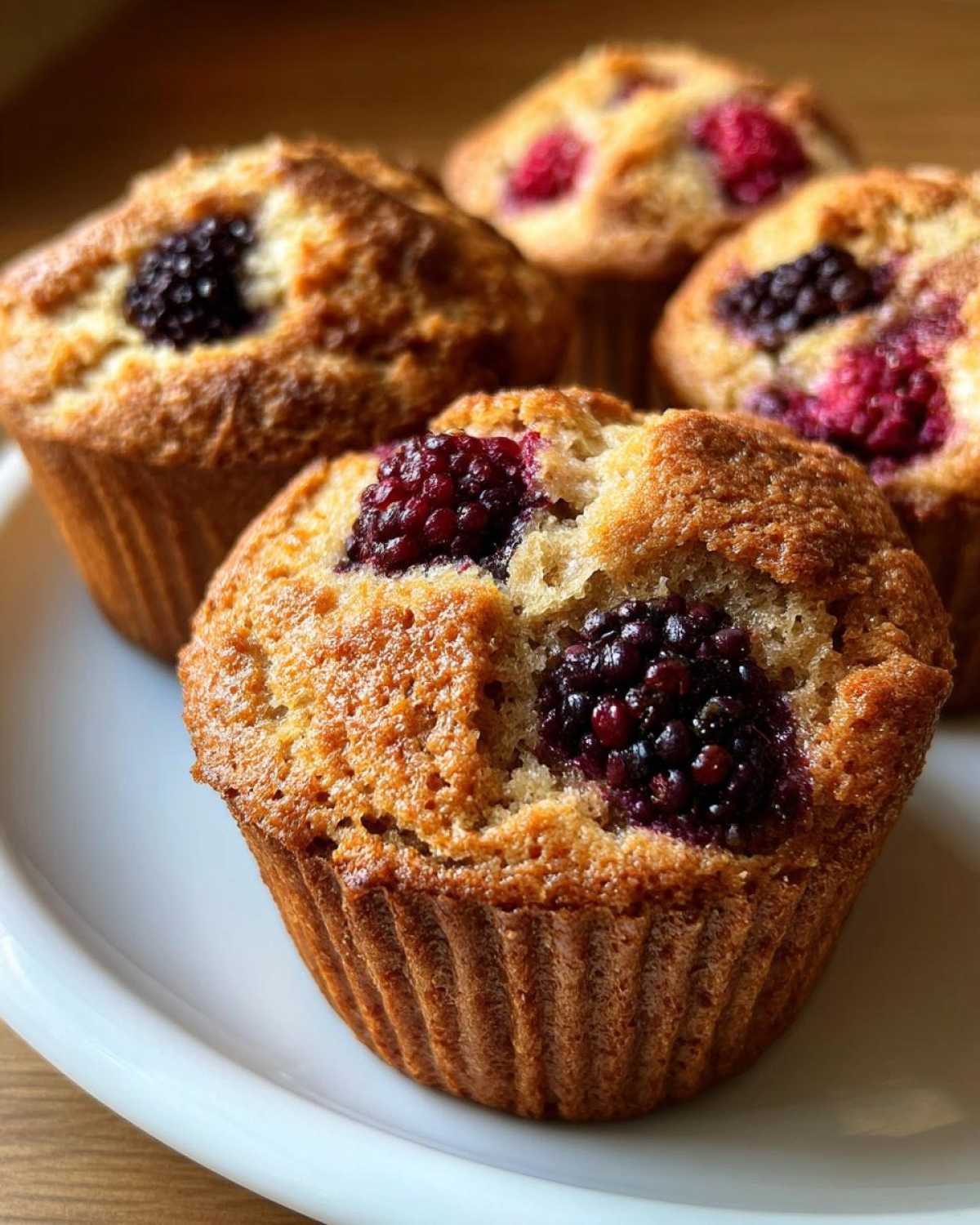 black raspberry muffins - detail 3