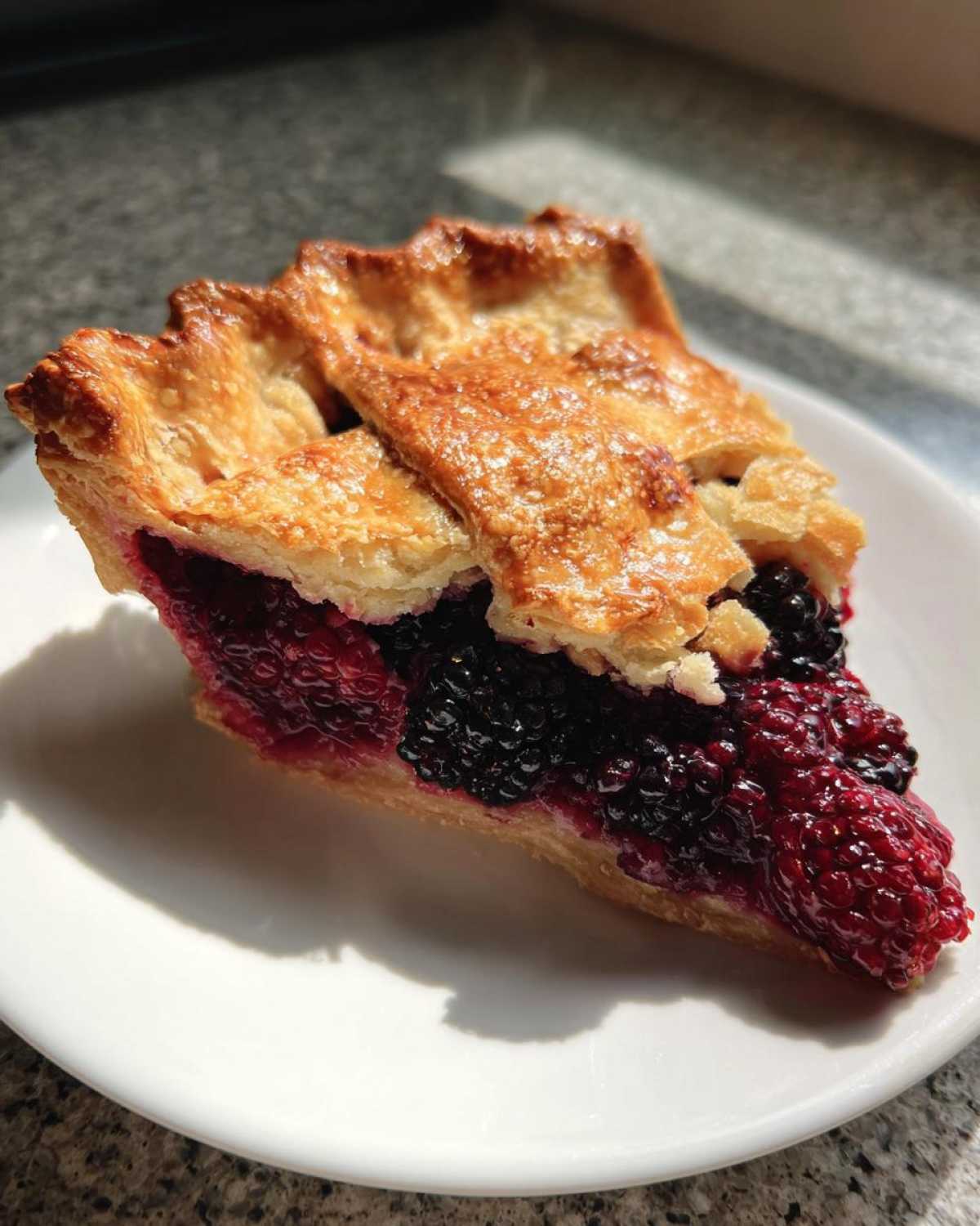 black raspberry pie - detail 1