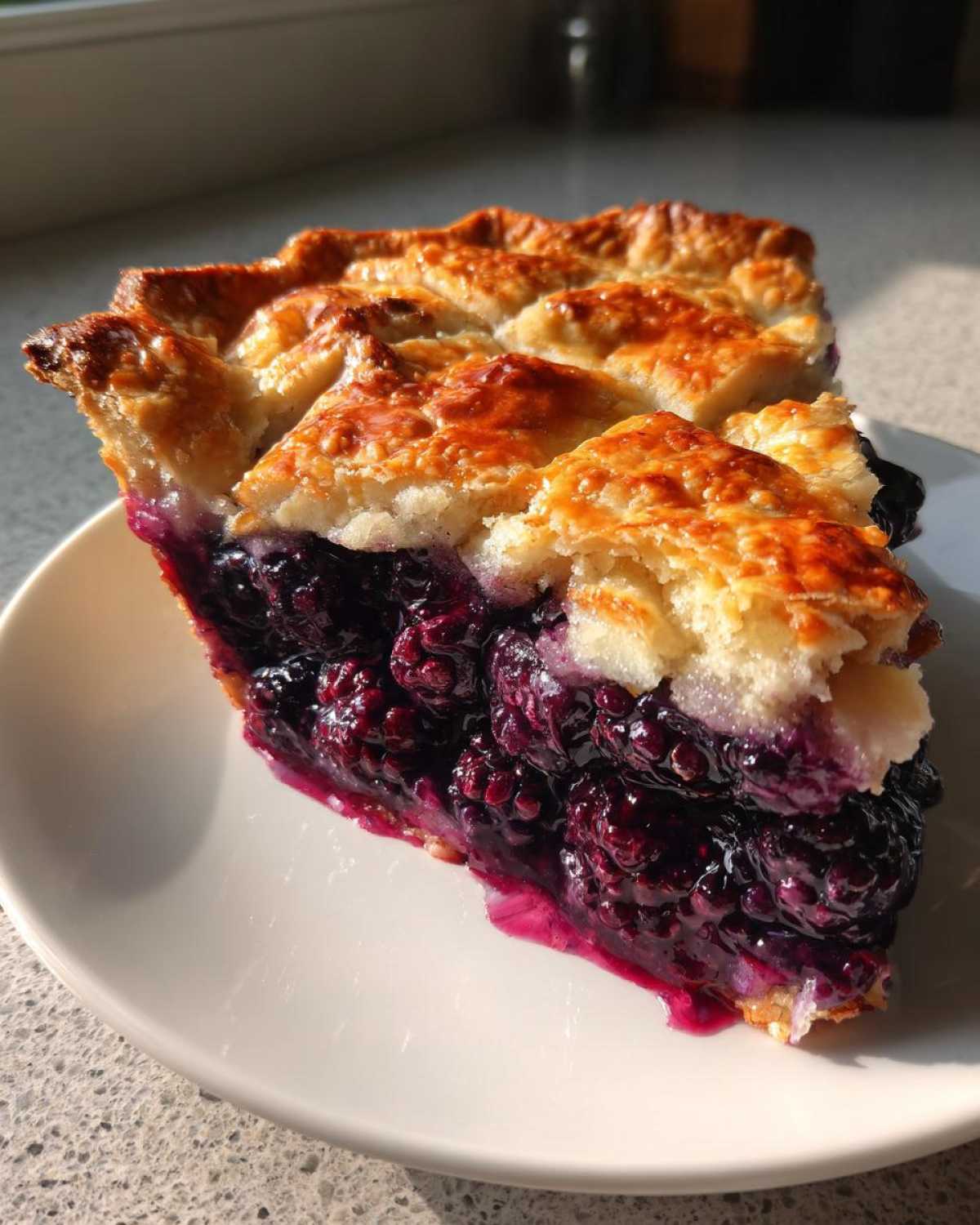 black raspberry pie - detail 2