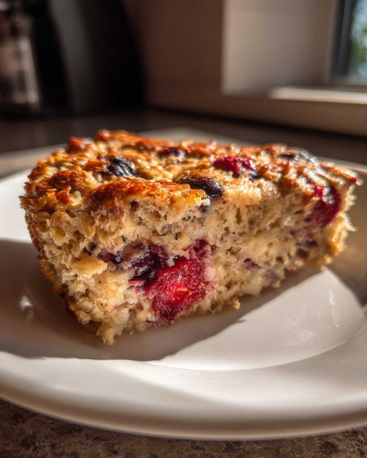 Baked Oatmeal with Berries - detail 2