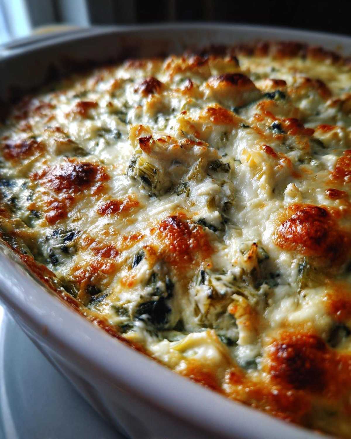 Baked Spinach Artichoke Dip - detail 1