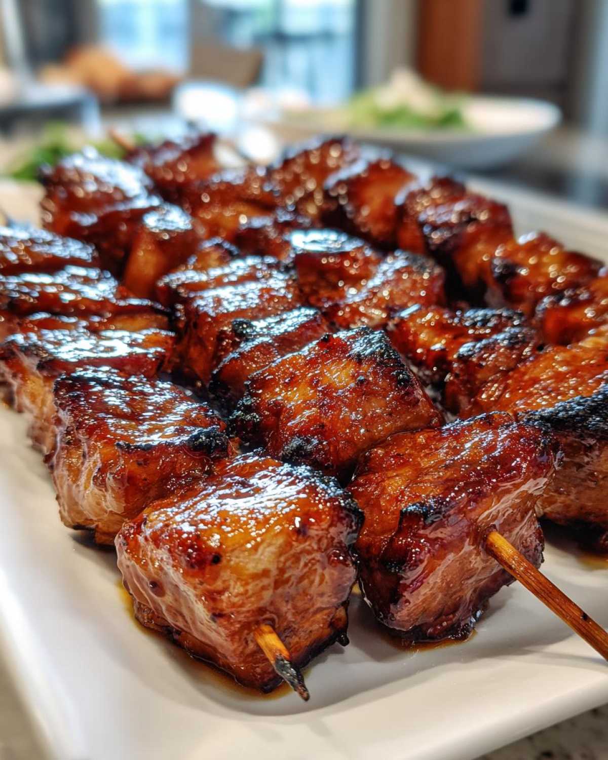 Barbecued Pork Skewers - detail 3