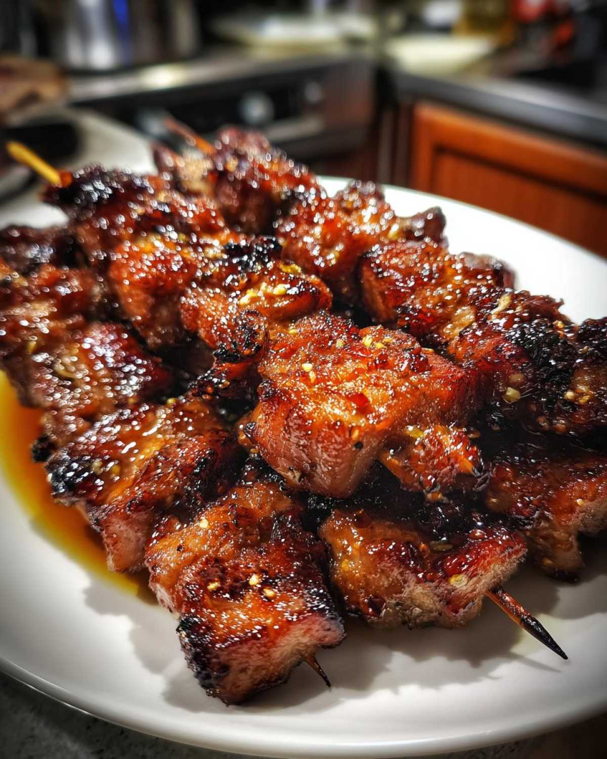 Barbecued Pork Skewers - detail 4