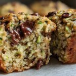 Blender Chocolate Chip Peanut Butter Zucchini Muffins