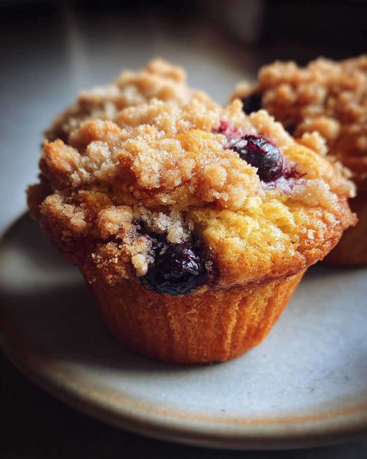 Blueberry Muffins with Streusel - detail 1