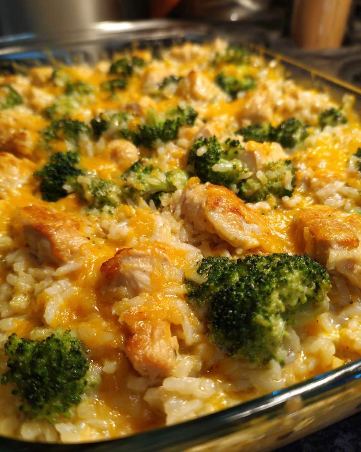 Broccoli Cheddar Chicken and Rice Casserole - detail 1