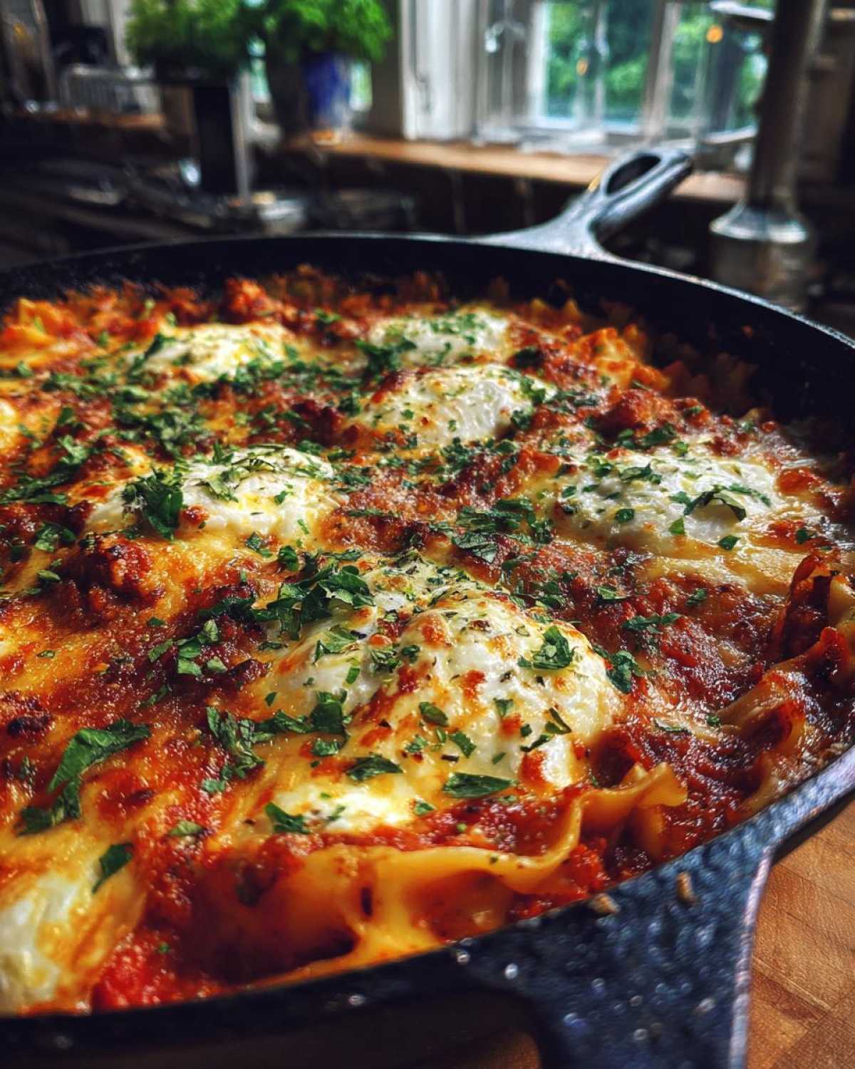 Cheater’s Skillet Lasagna - detail 1