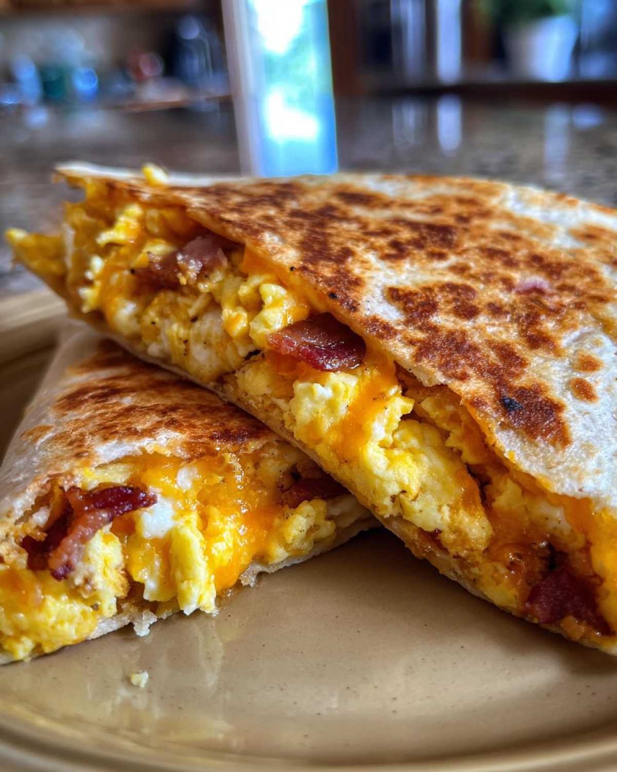 Cheesy Breakfast Quesadilla - detail 4