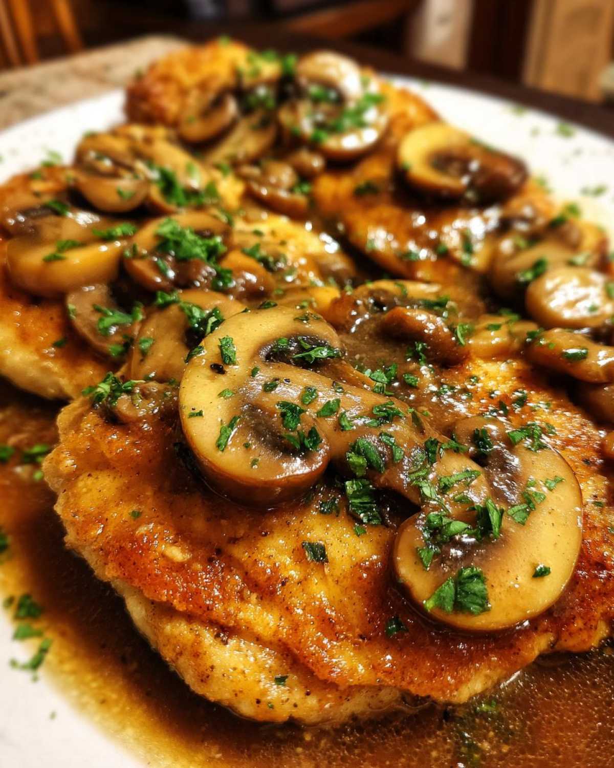 Chicken Marsala (Wine Sauce) - detail 1