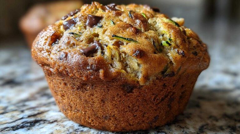 Chunky Monkey Zucchini Banana Muffins