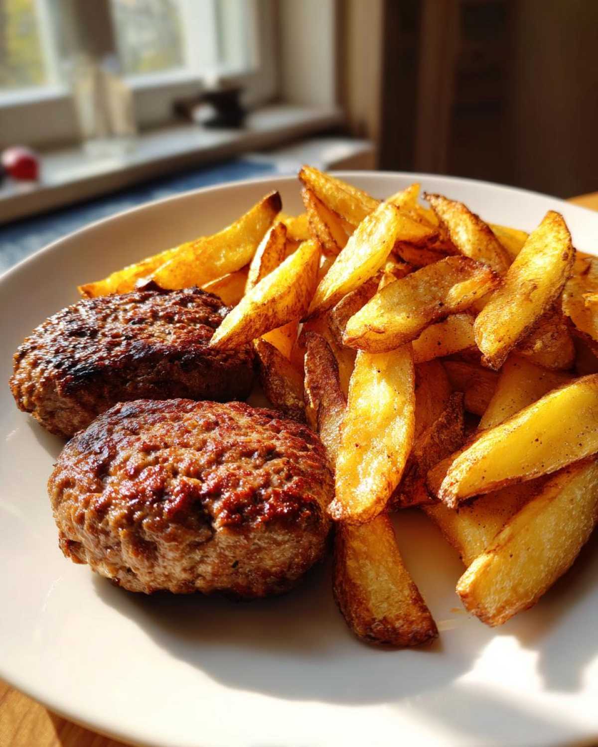 Classic Biftekia and Chips - detail 2