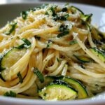 Creamy Lemon Zucchini Pasta