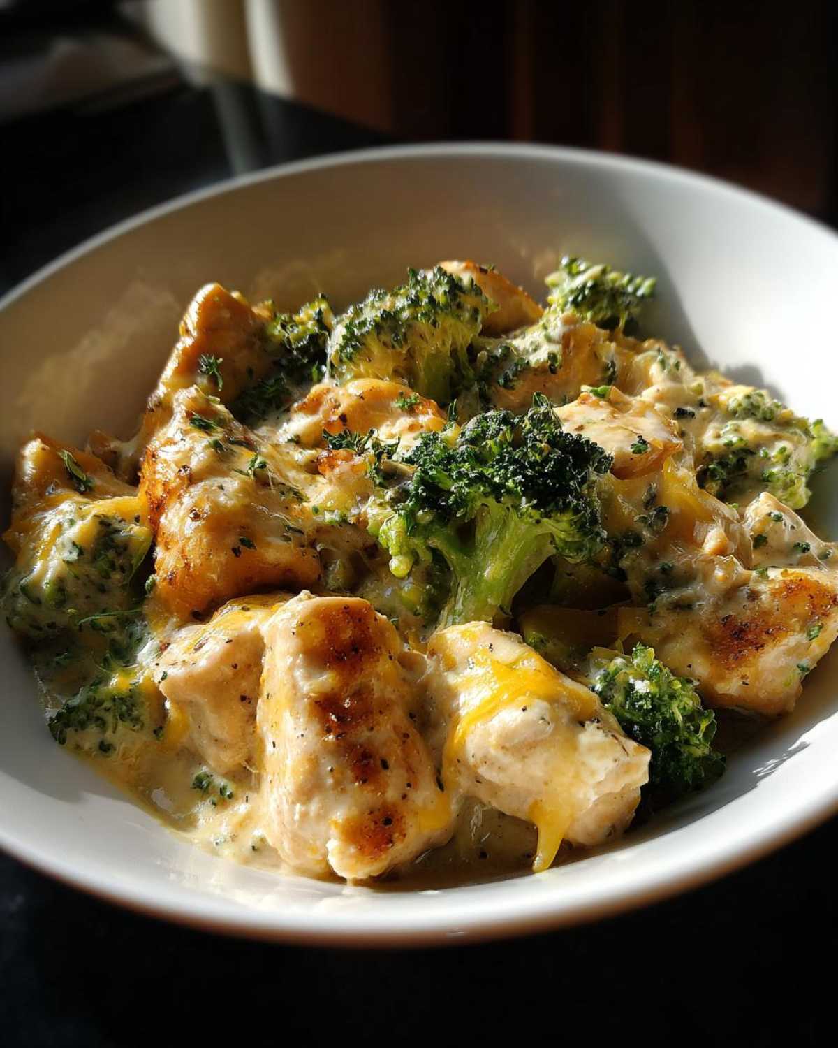 Crockpot Creamy Broccoli Cheddar Chicken - detail 3