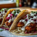 Fish Tacos with Lime Crema