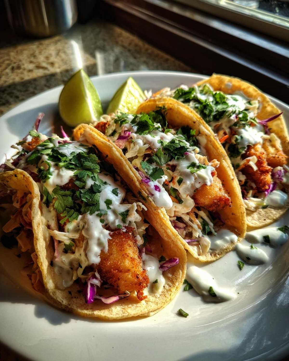 Fish Tacos with Lime Crema - detail 3