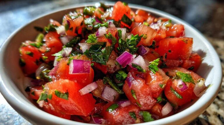 Effortless Fresh Tomato Salsa (Pico de Gallo) with 3 Bright Flavors Fresh Tomato Salsa (Pico de Gallo)