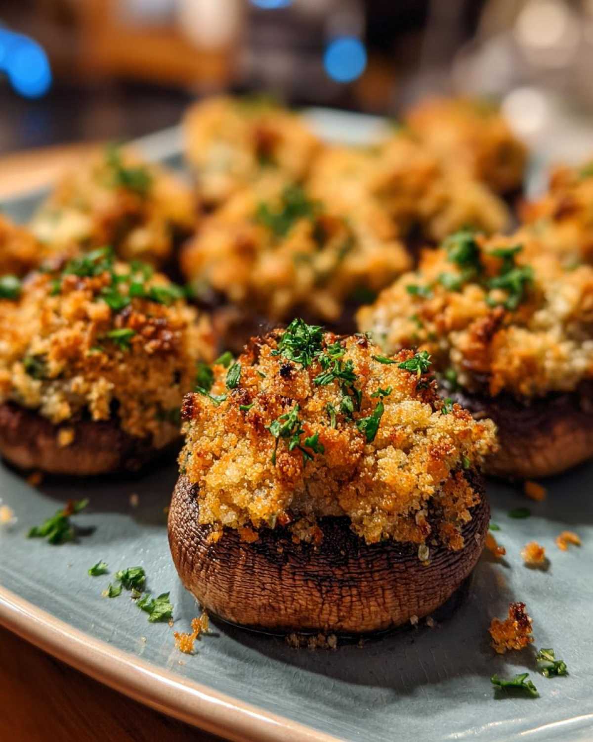 Garlic Stuffed Mushrooms - detail 2