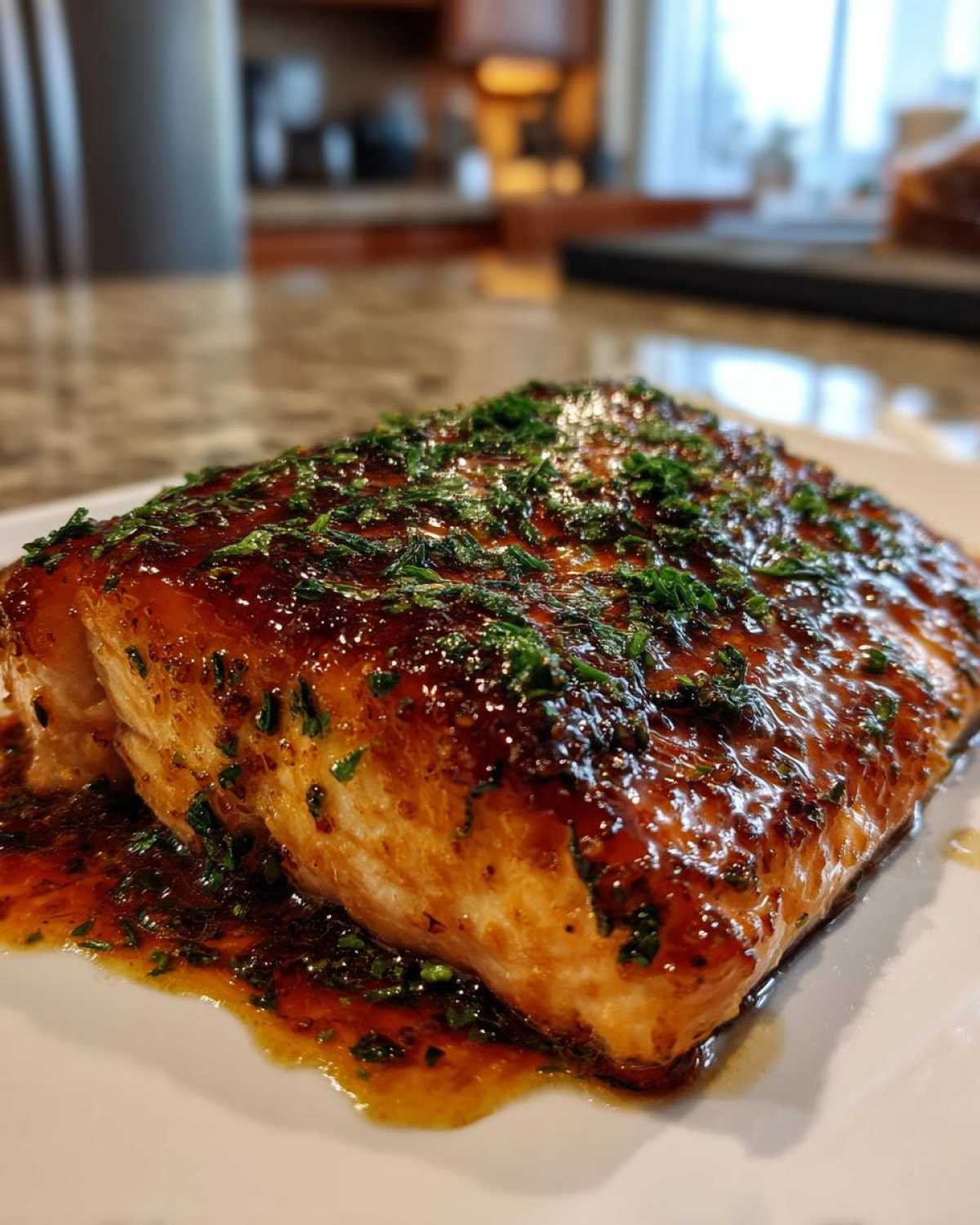 Honey Garlic Glazed Salmon - detail 4