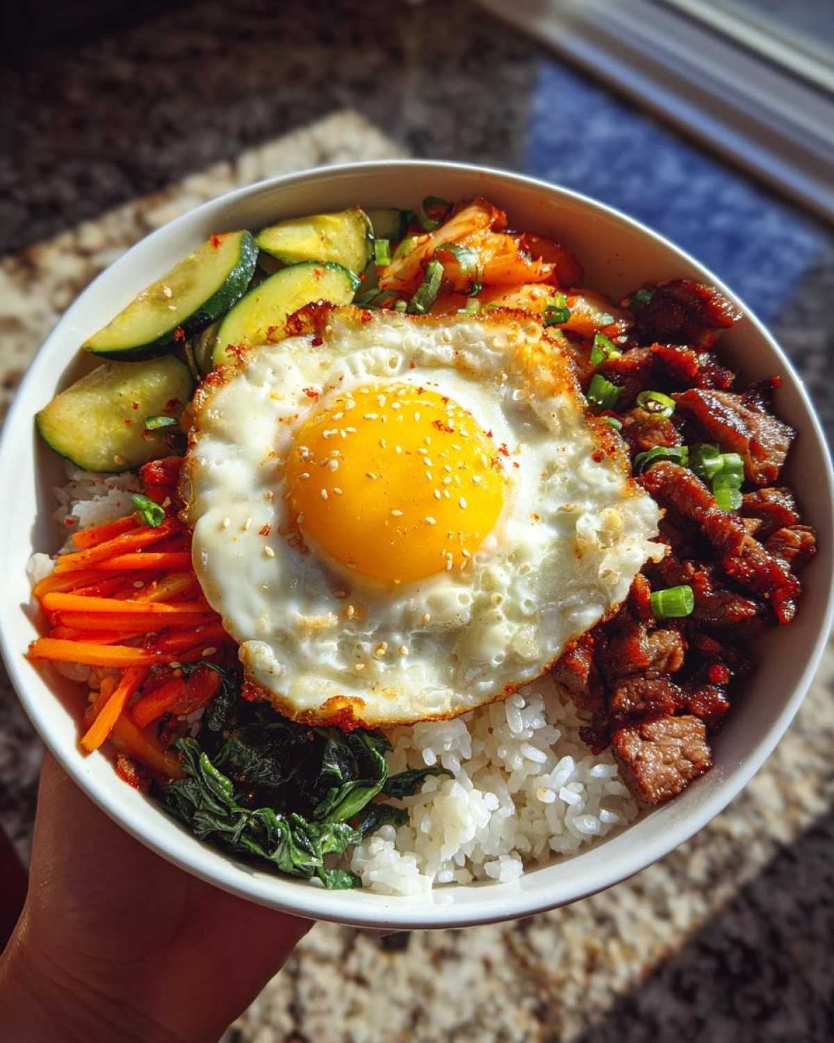 Korean Bibimbap Bowl - detail 1