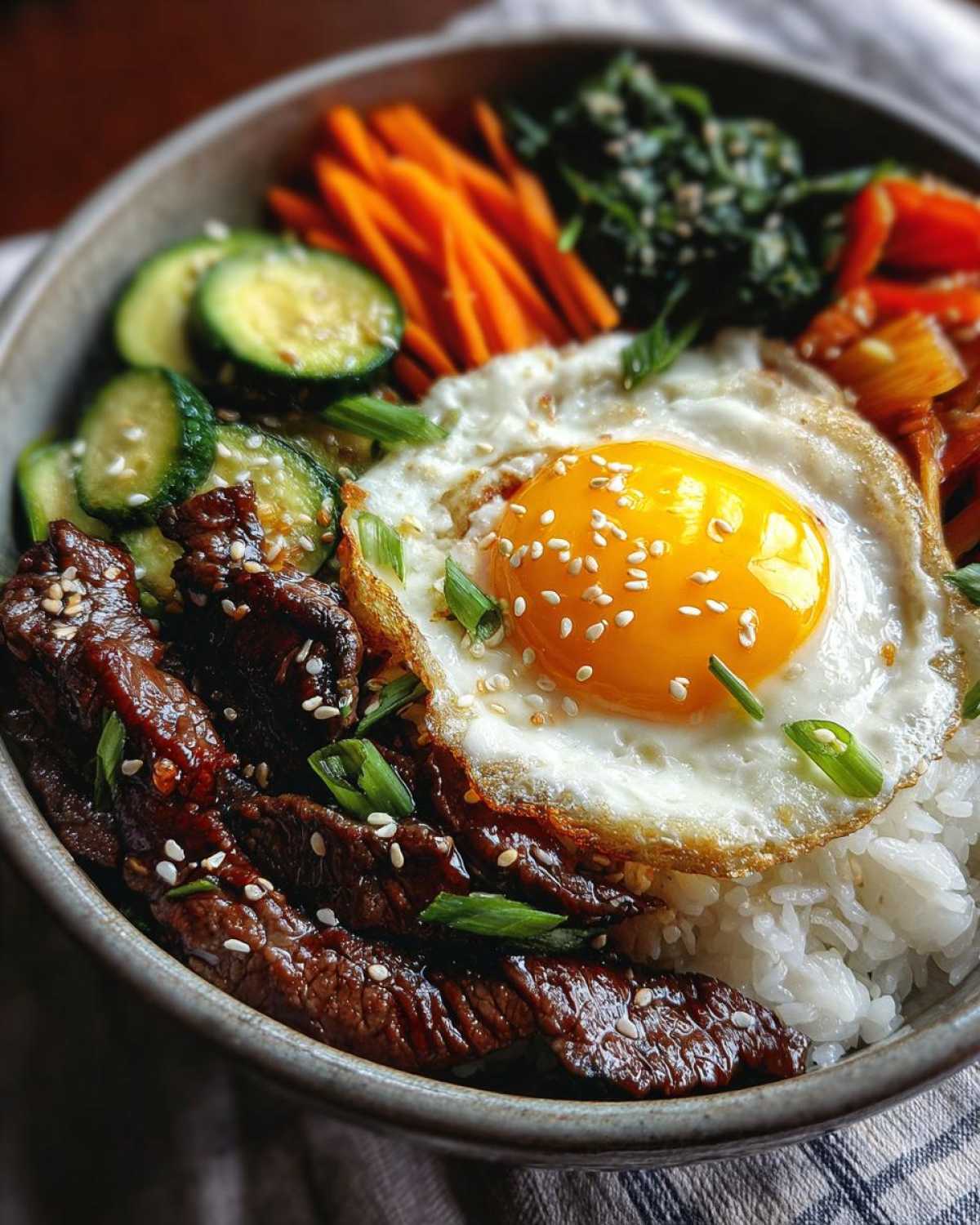 Korean Bibimbap Bowl - detail 2
