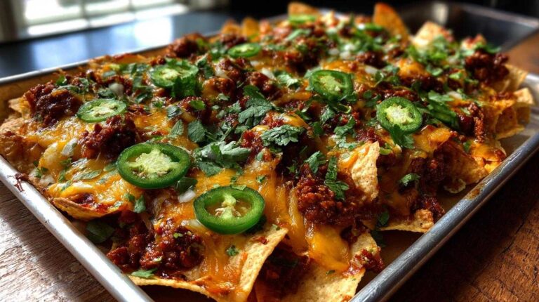 Insane Loaded Sheet Pan Nachos: 10 Minute Flavor Loaded Sheet Pan Nachos