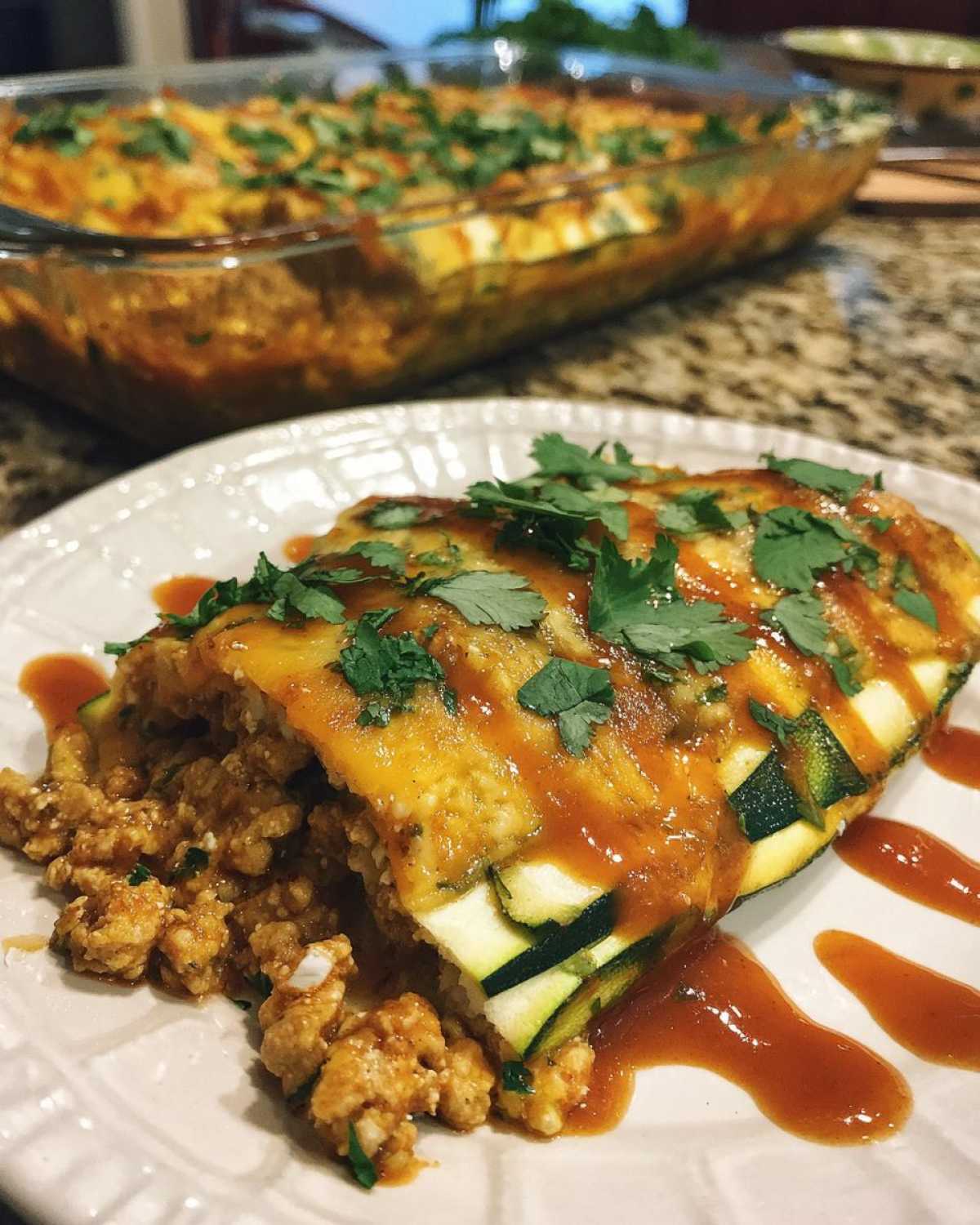 Low-Carb Zucchini Enchiladas - detail 4