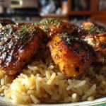 One Pan Chipotle Honey Chicken and Rice